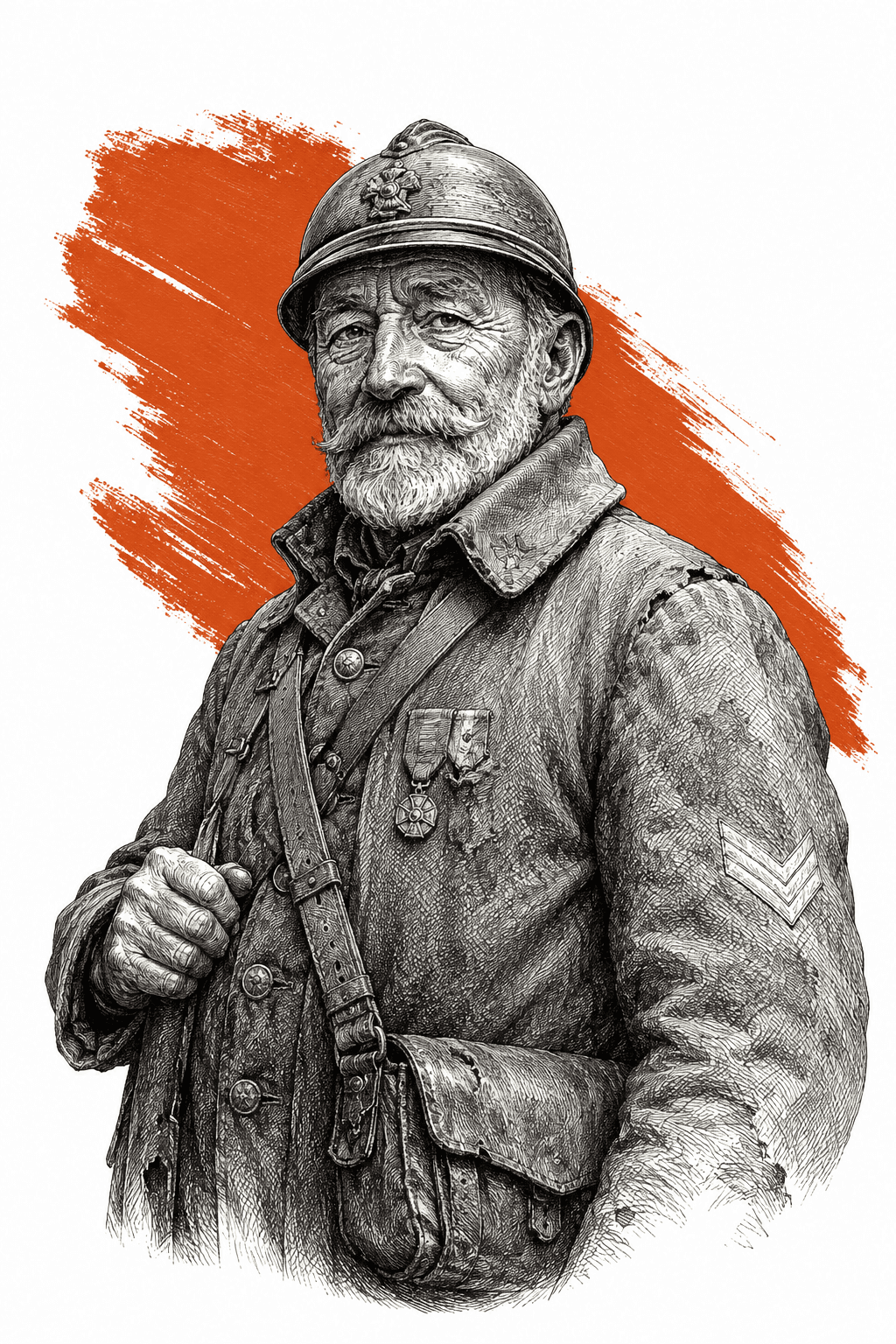 Illustrated portrait of Eudore