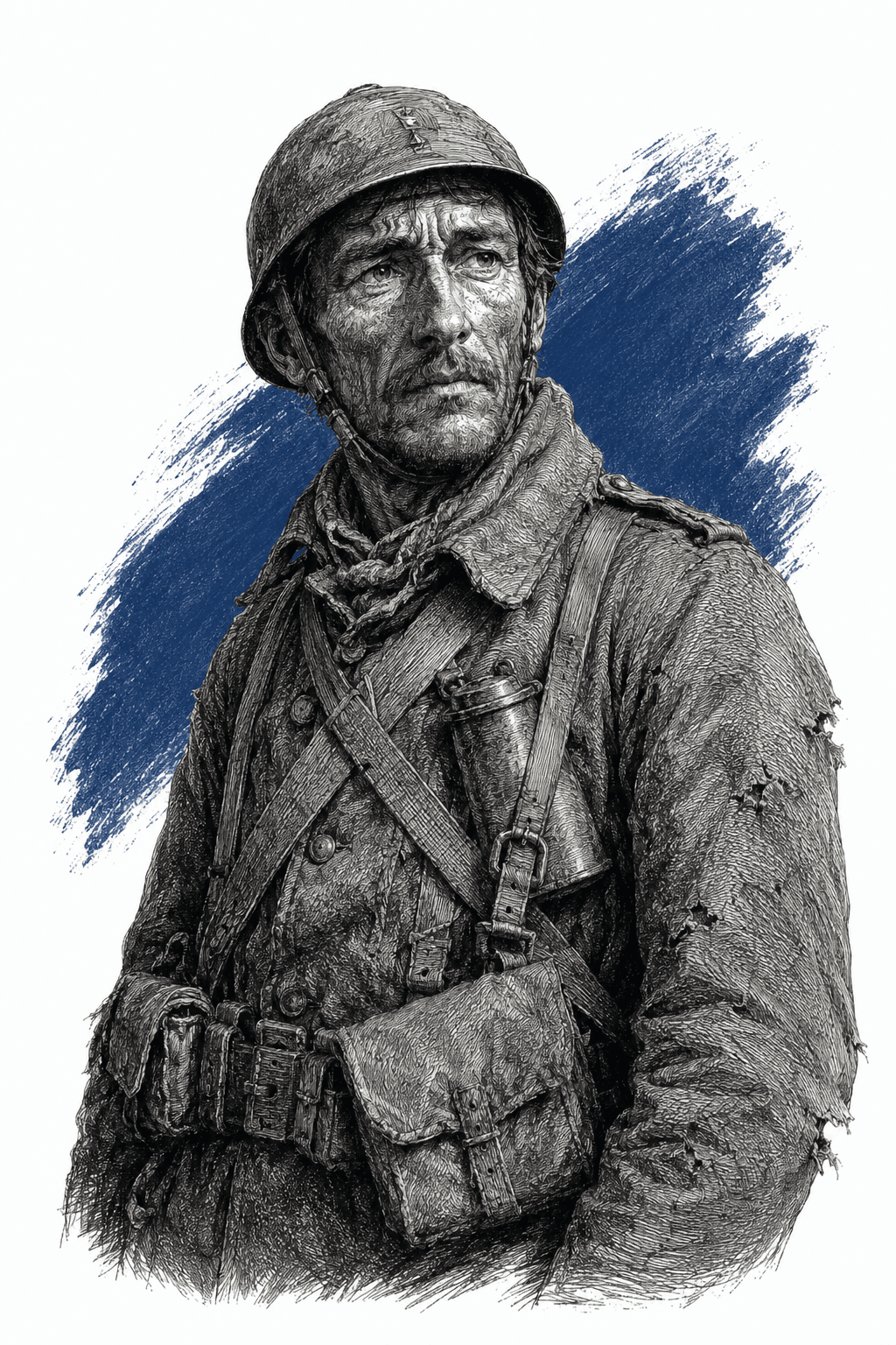 Illustrated portrait of Fouillade