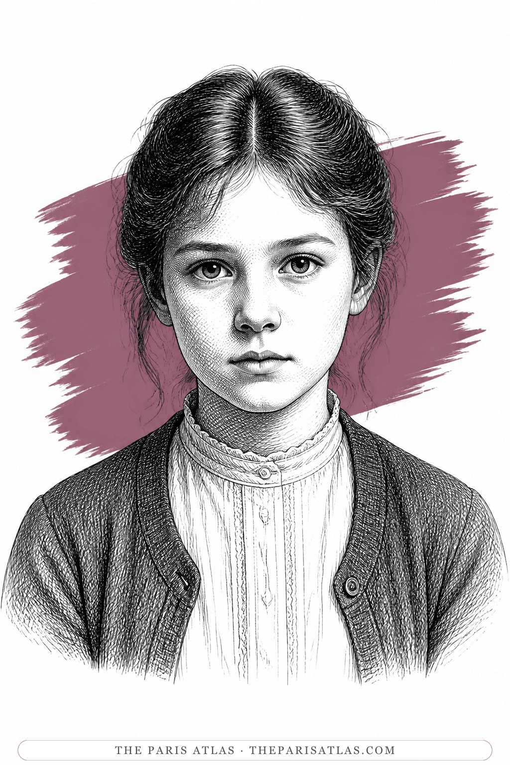 Illustrated portrait of Virginia