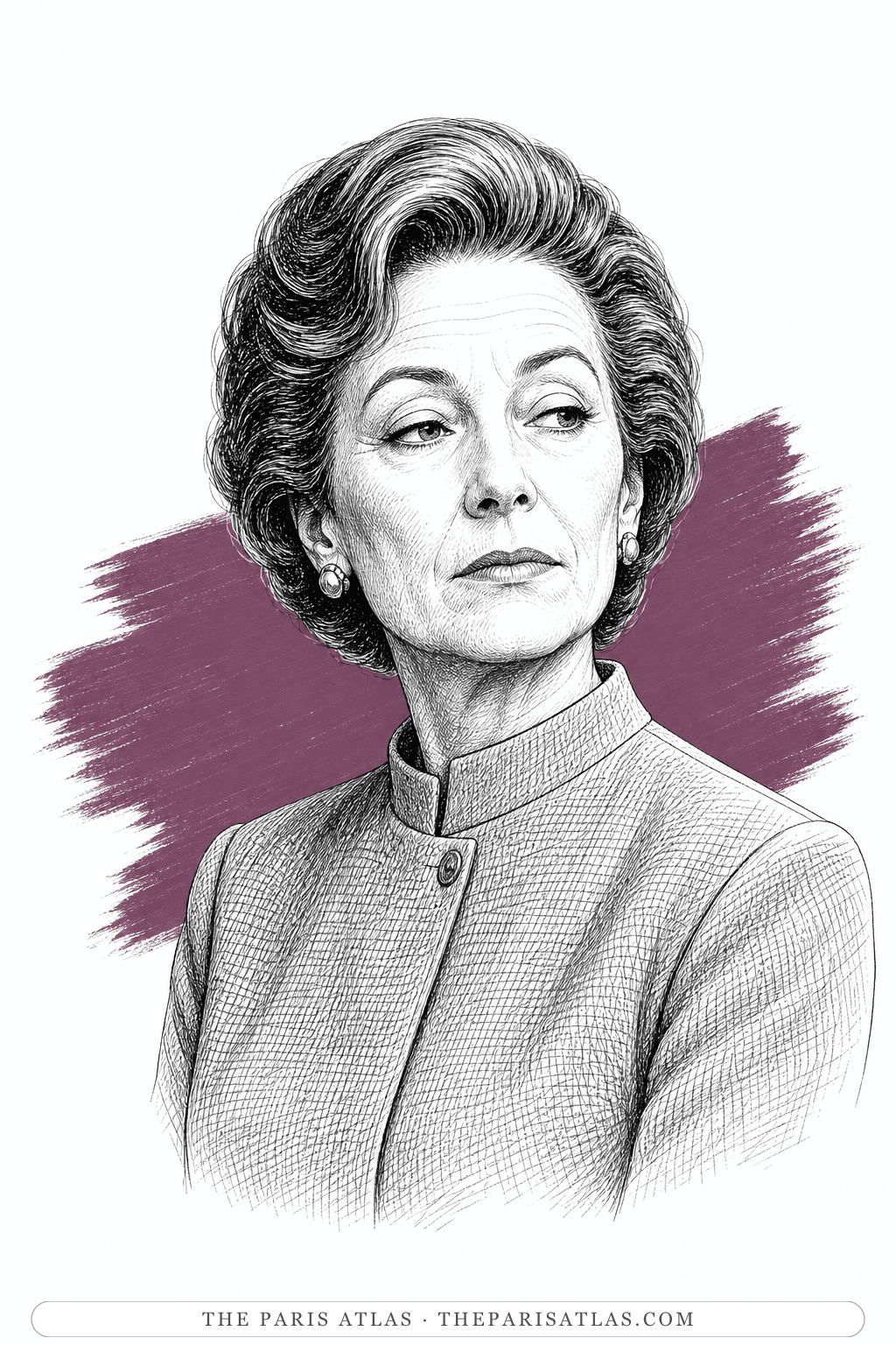 Illustrated portrait of Dominique