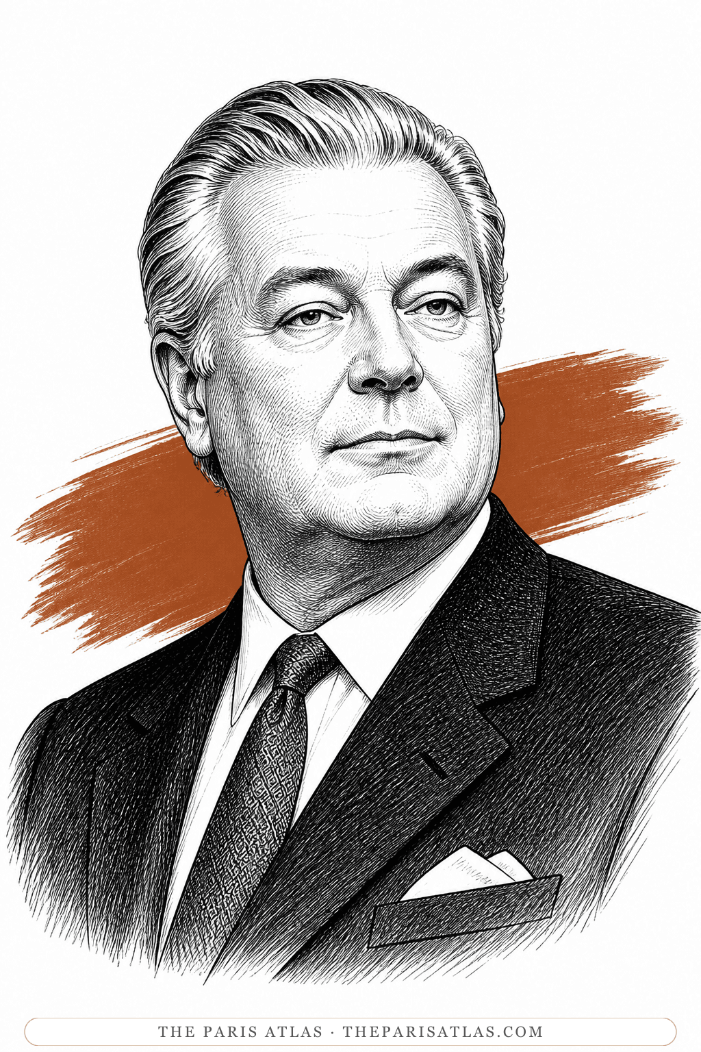 Illustrated portrait of Gilbert