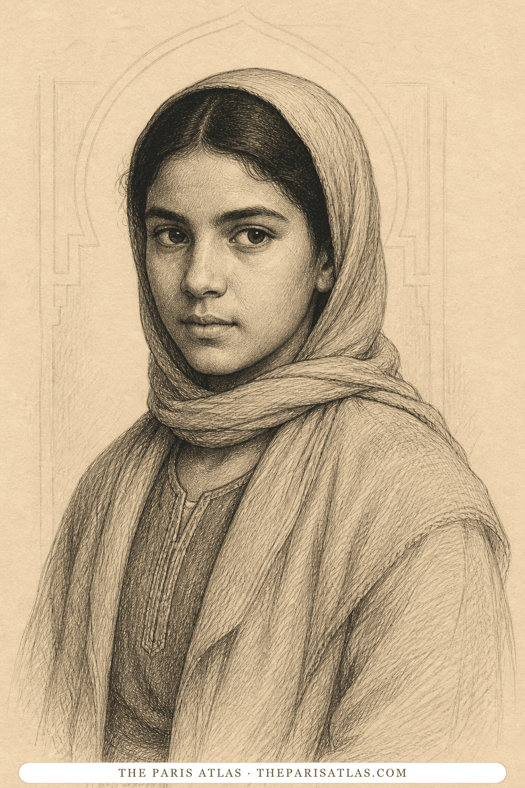 Illustrated portrait of Hadija