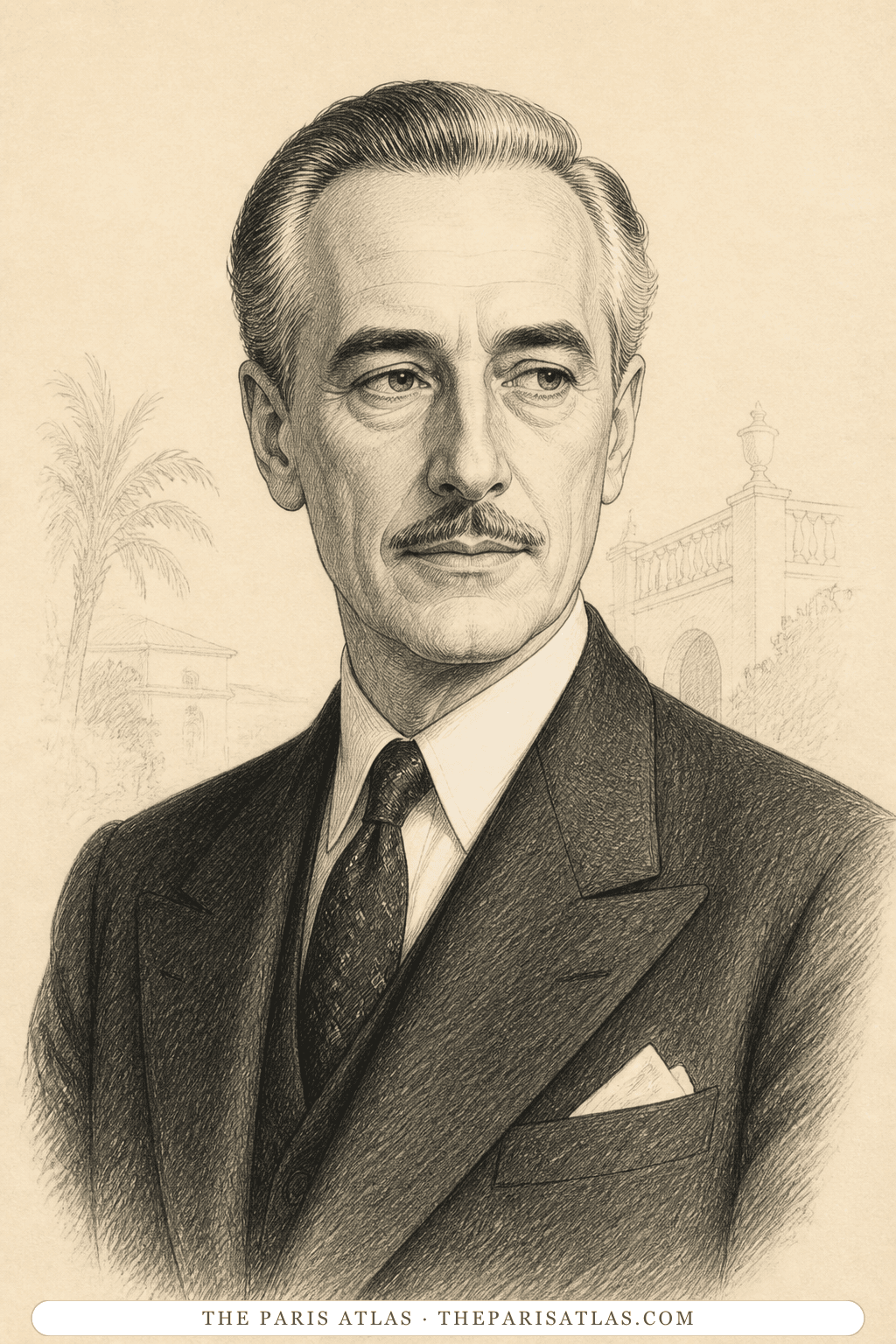 Illustrated portrait of Luic de Valverde