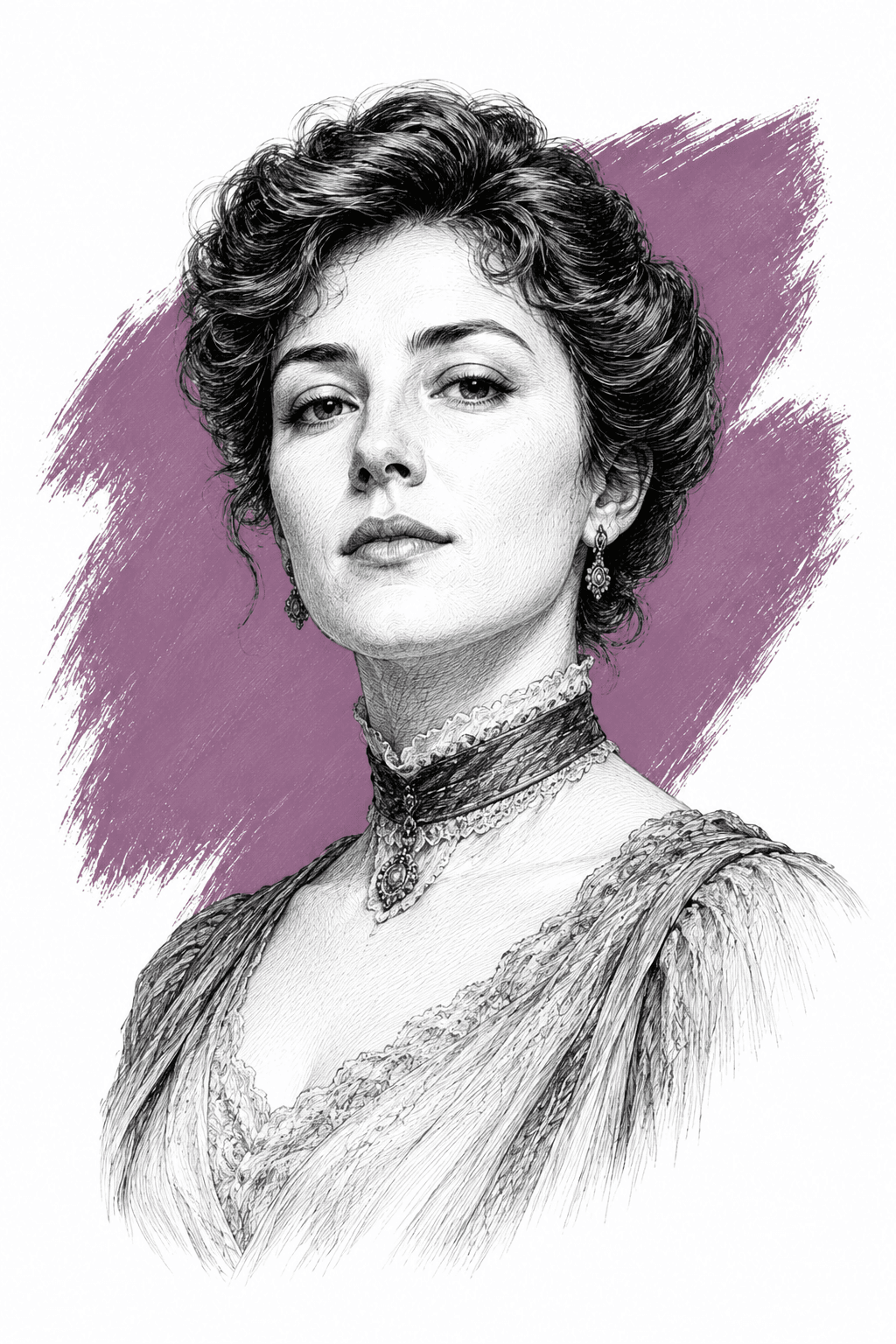 Illustrated portrait of Liana