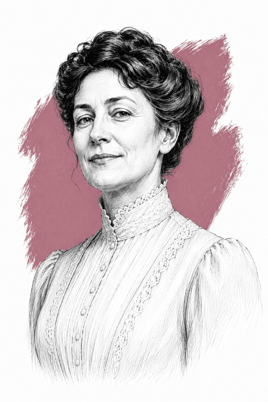 Illustrated portrait of Lucie