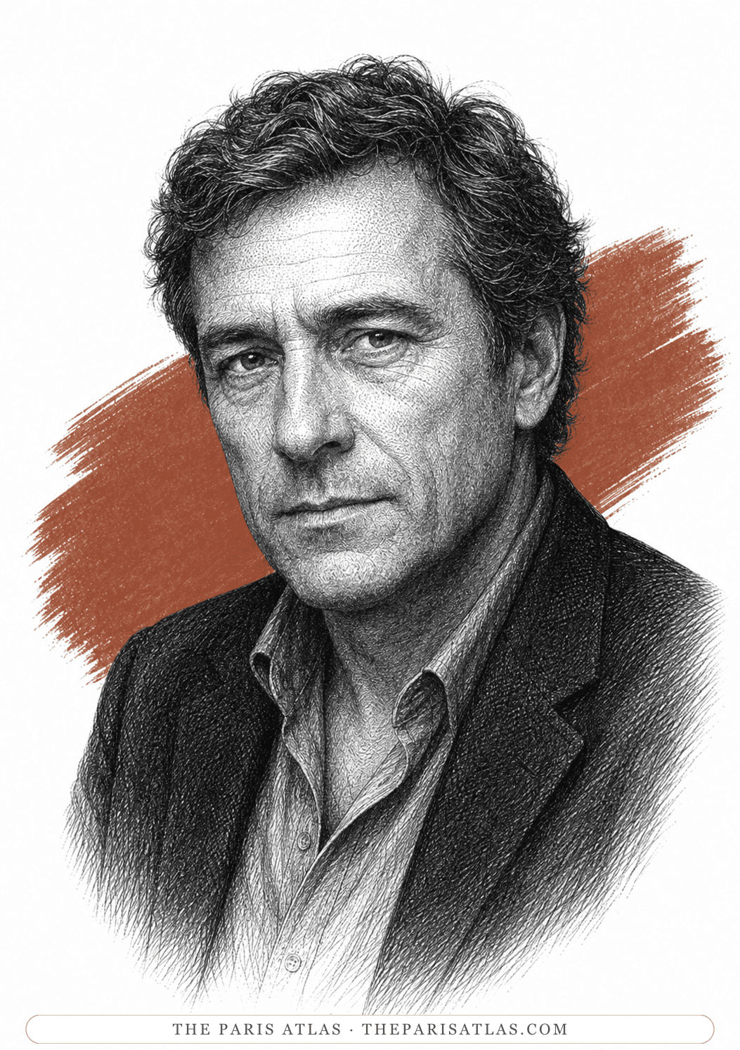 Illustrated portrait of Philippe / the narrator