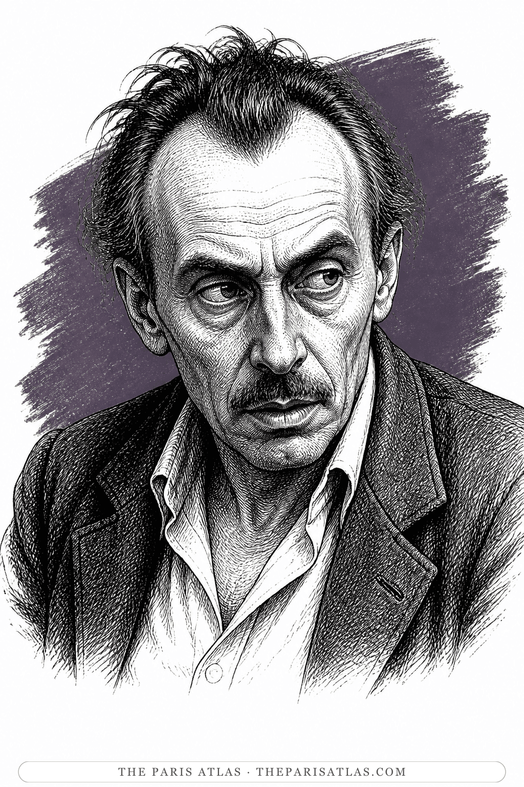 Illustrated portrait of Céline / Ferdinand