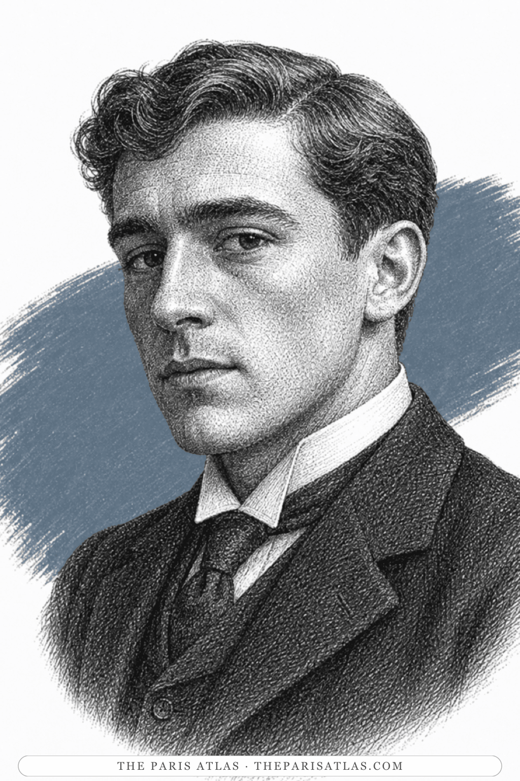 Illustrated portrait of Maurice Hall
