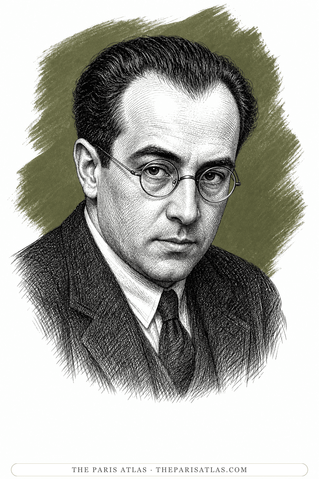 Illustrated portrait of Brassaï