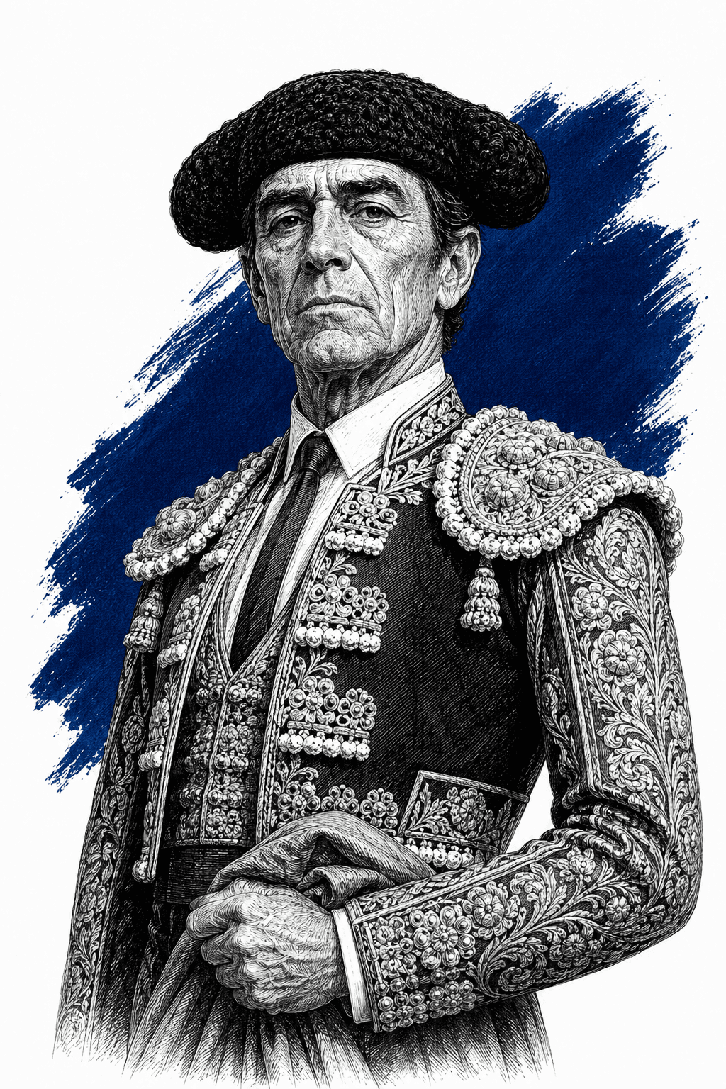Illustrated portrait of Manuel Garcia