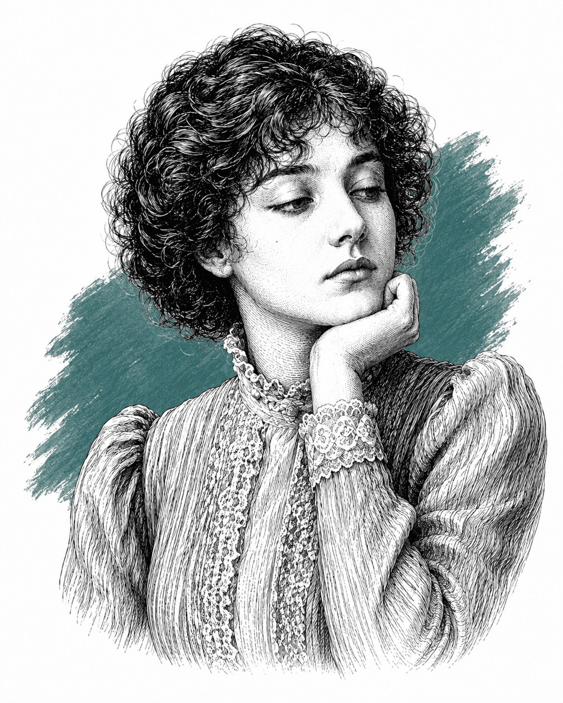 Illustrated portrait of Antoine