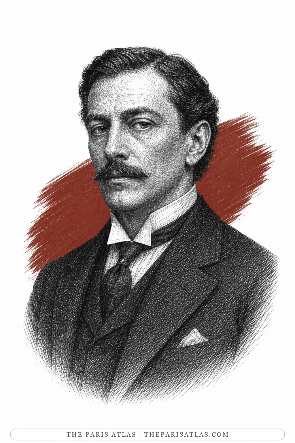 Illustrated portrait of Douglas