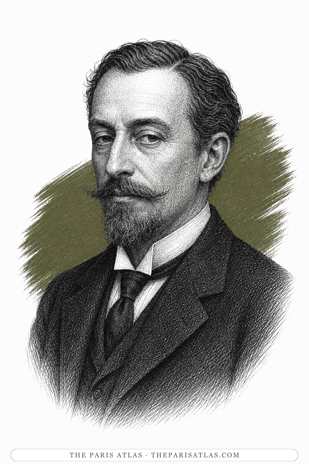 Illustrated portrait of Simon Iff