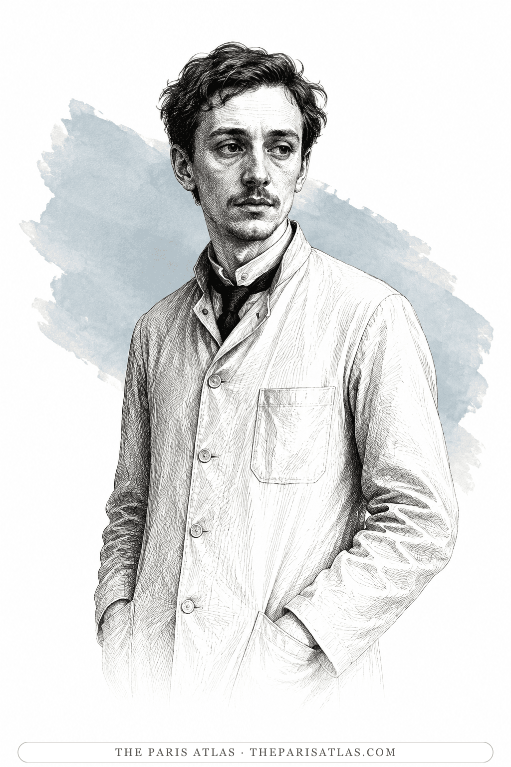 Illustrated portrait of Dr. Sergei Polyakov