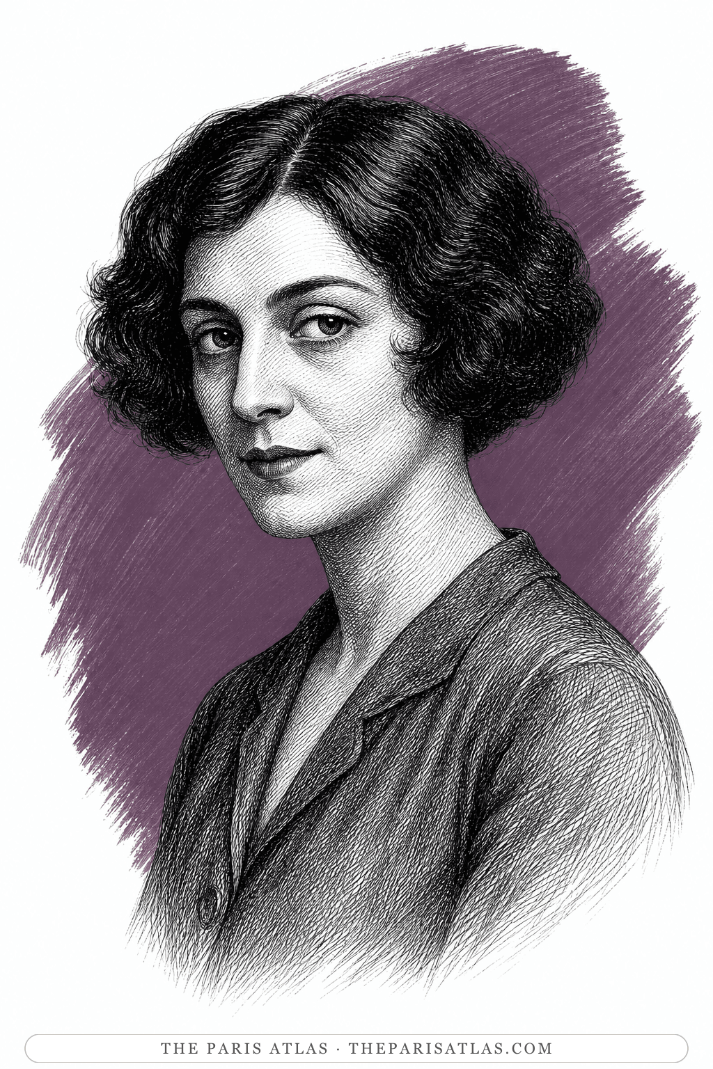 Illustrated portrait of Simone Kahn Breton