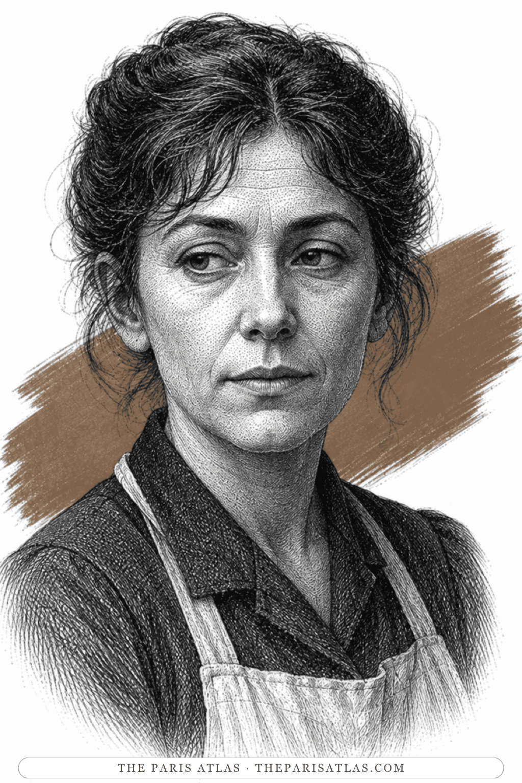 Illustrated portrait of Bouville café figures