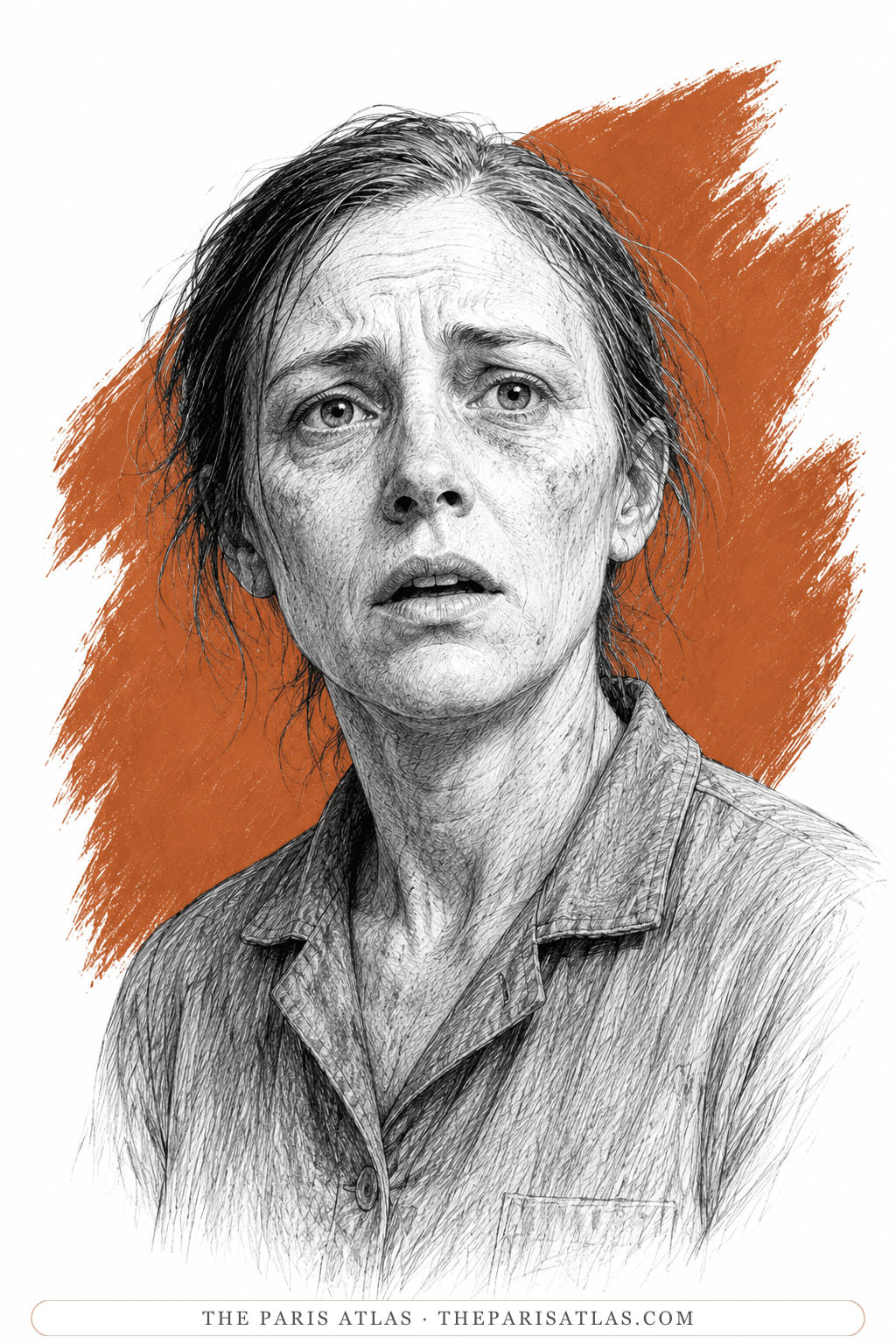 Illustrated portrait of Mrs Parsons