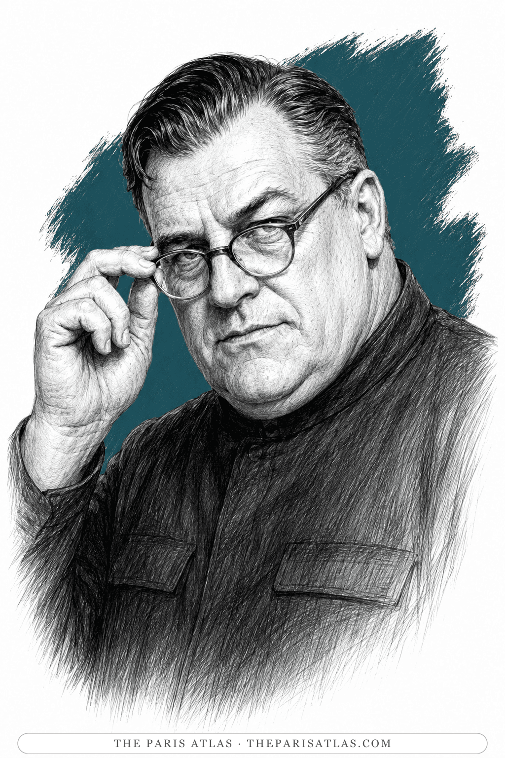 Illustrated portrait of O'Brien