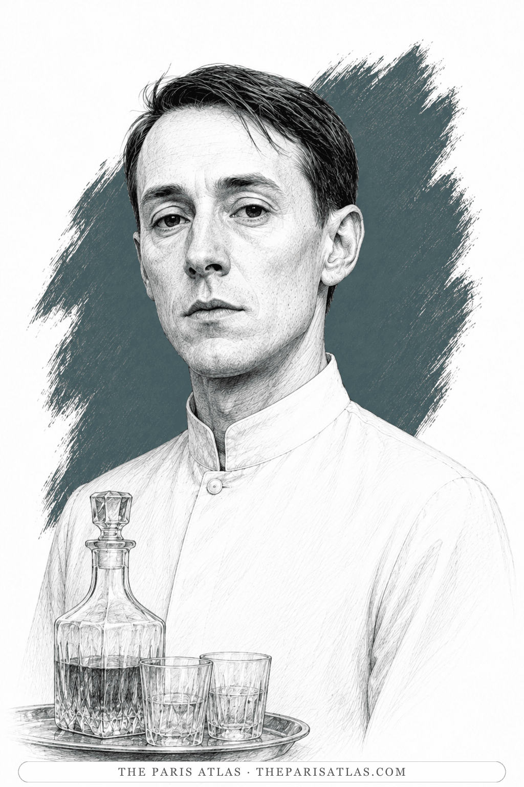 Illustrated portrait of The old man in the pub