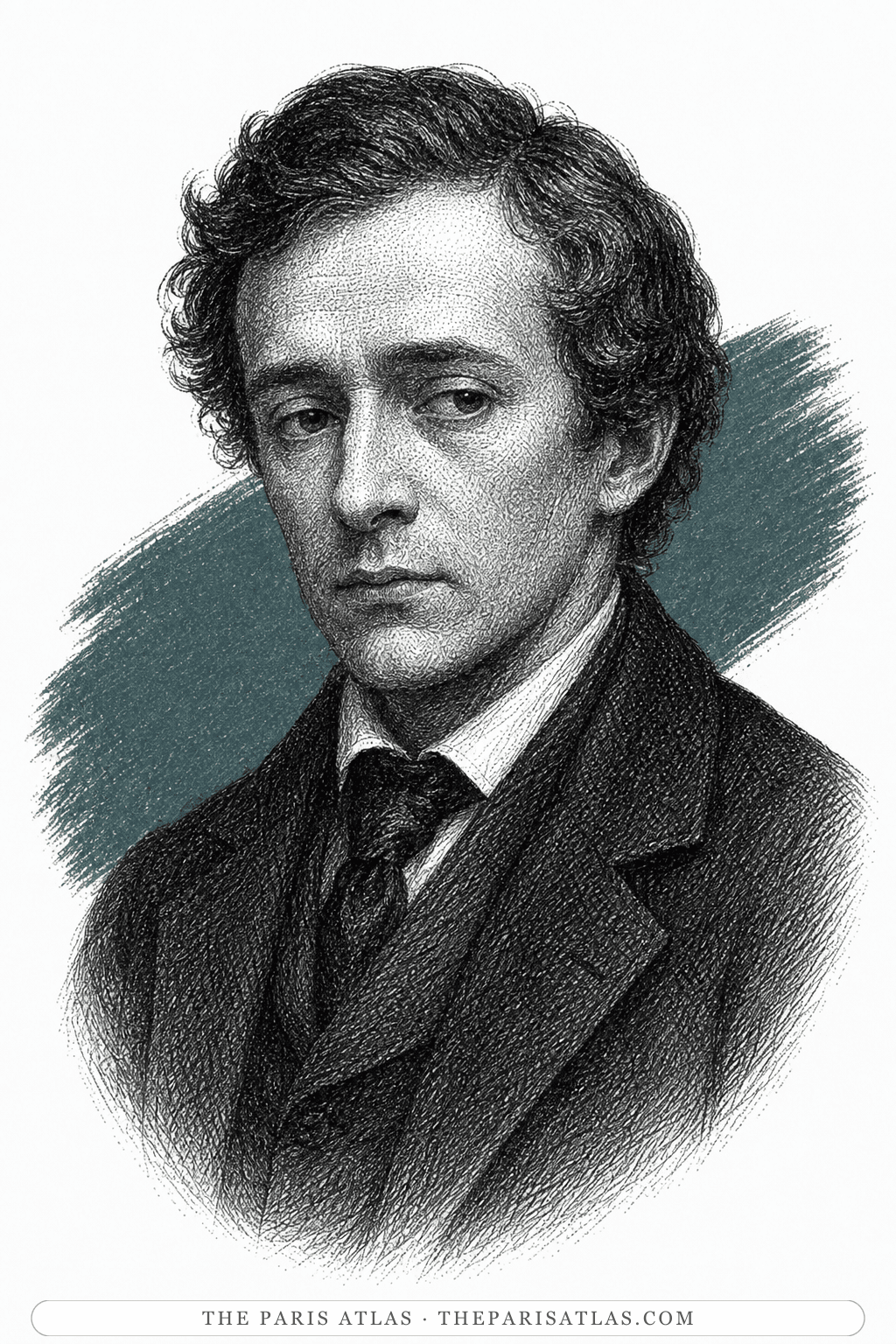 Illustrated portrait of Simonov