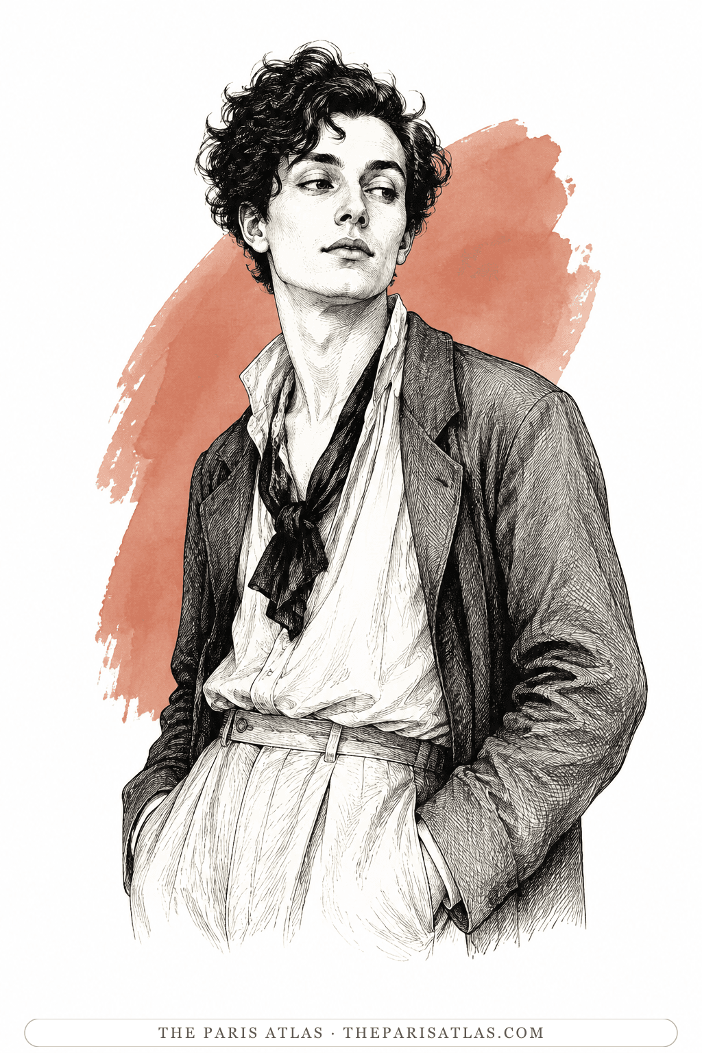 Illustrated portrait of Artistic friends and contemporaries