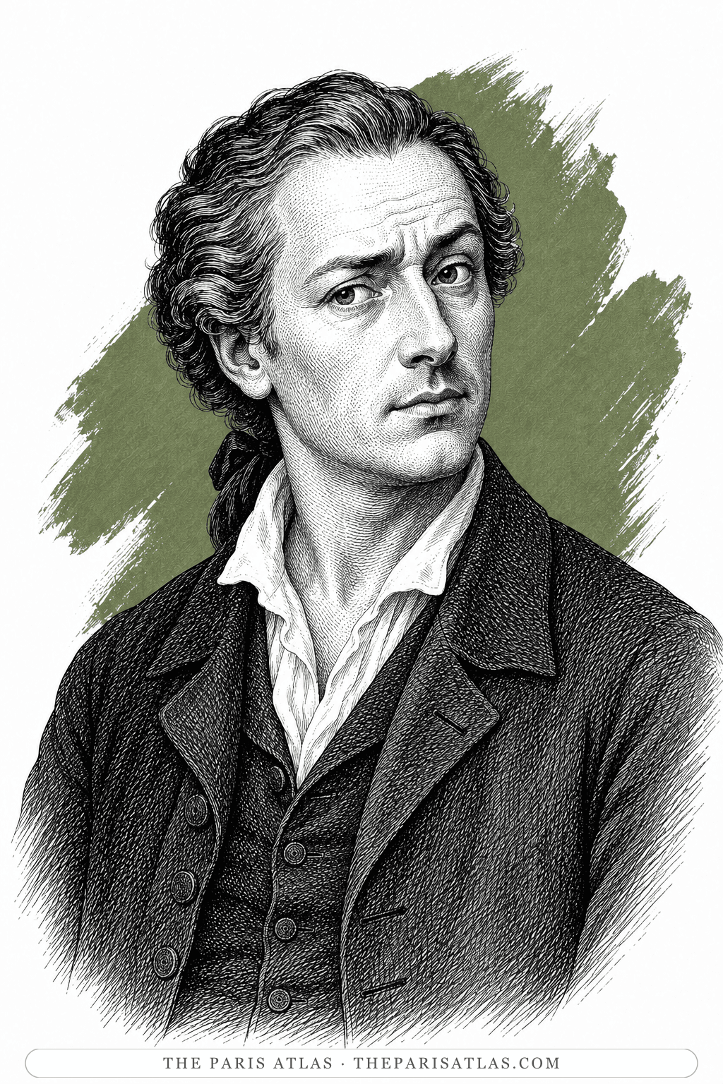 Illustrated portrait of Speaker A in Liberty