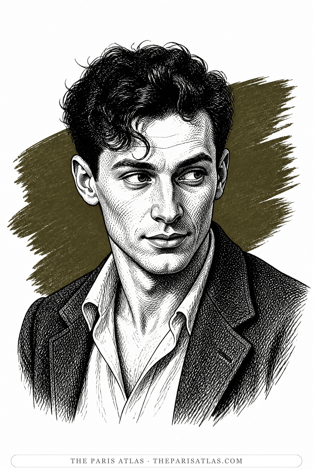 Illustrated portrait of Curley