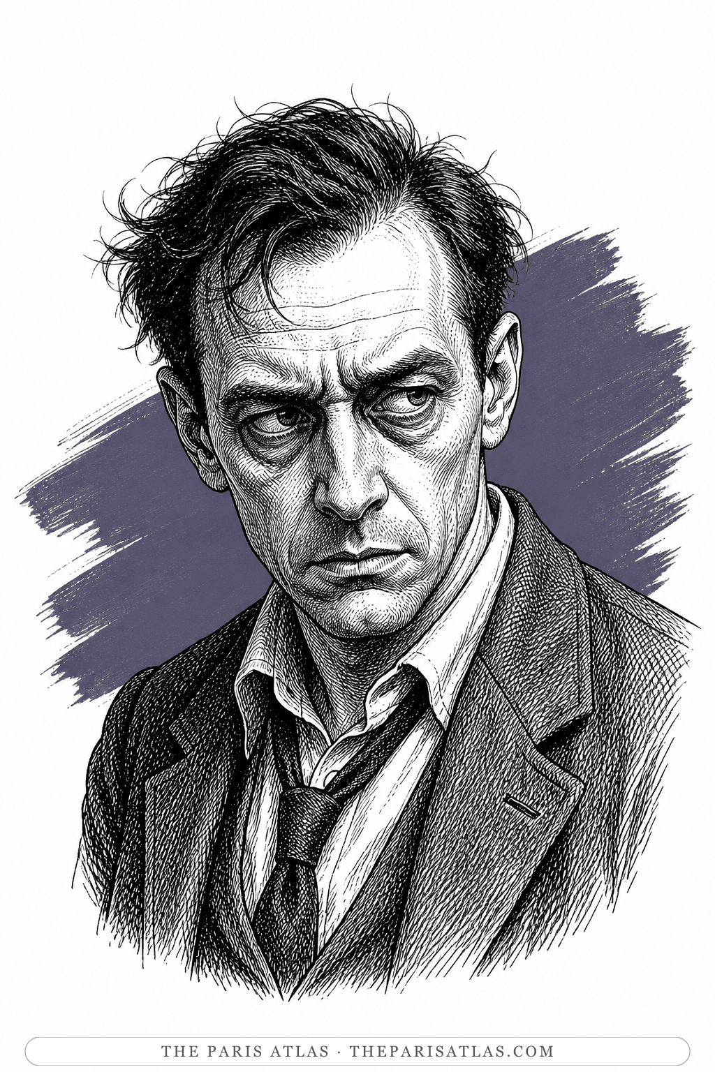 Illustrated portrait of Osiecki