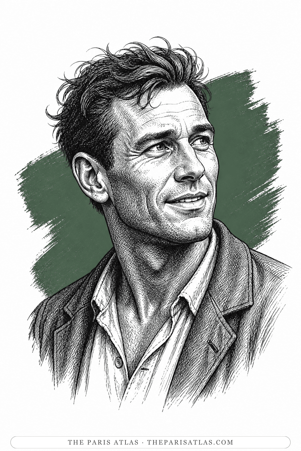 Illustrated portrait of Ted O'Mara