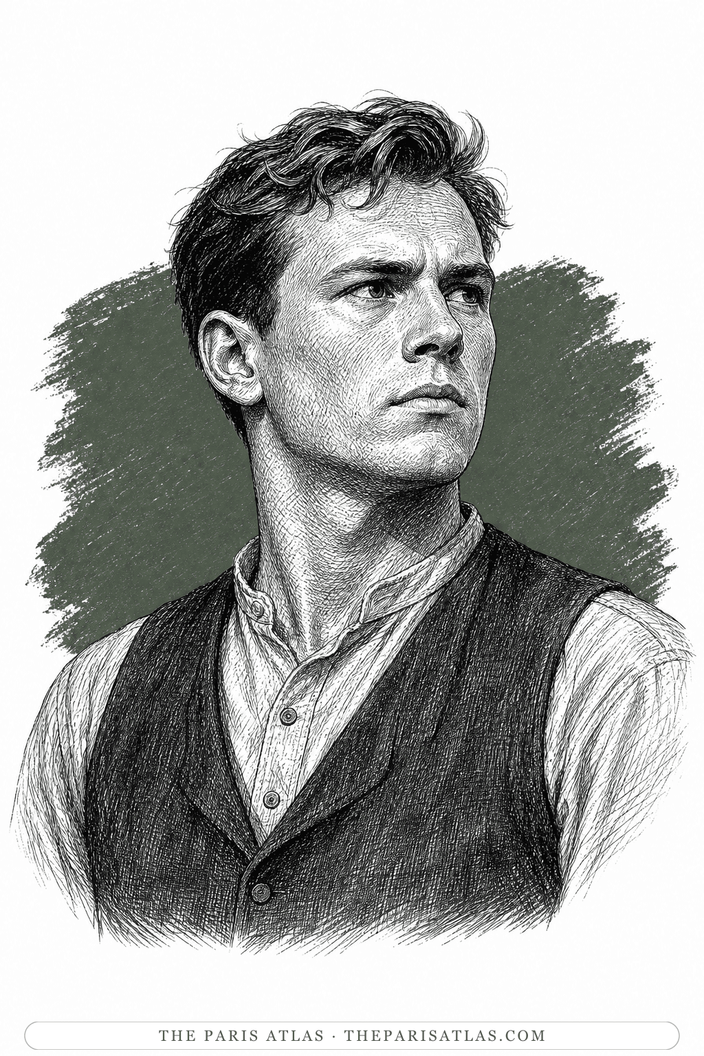 Illustrated portrait of Ed Hall