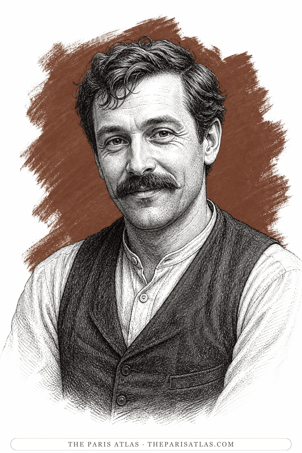 Illustrated portrait of Jim Gibson