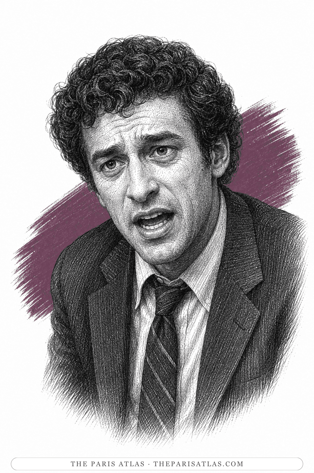 Illustrated portrait of Alexander Portnoy
