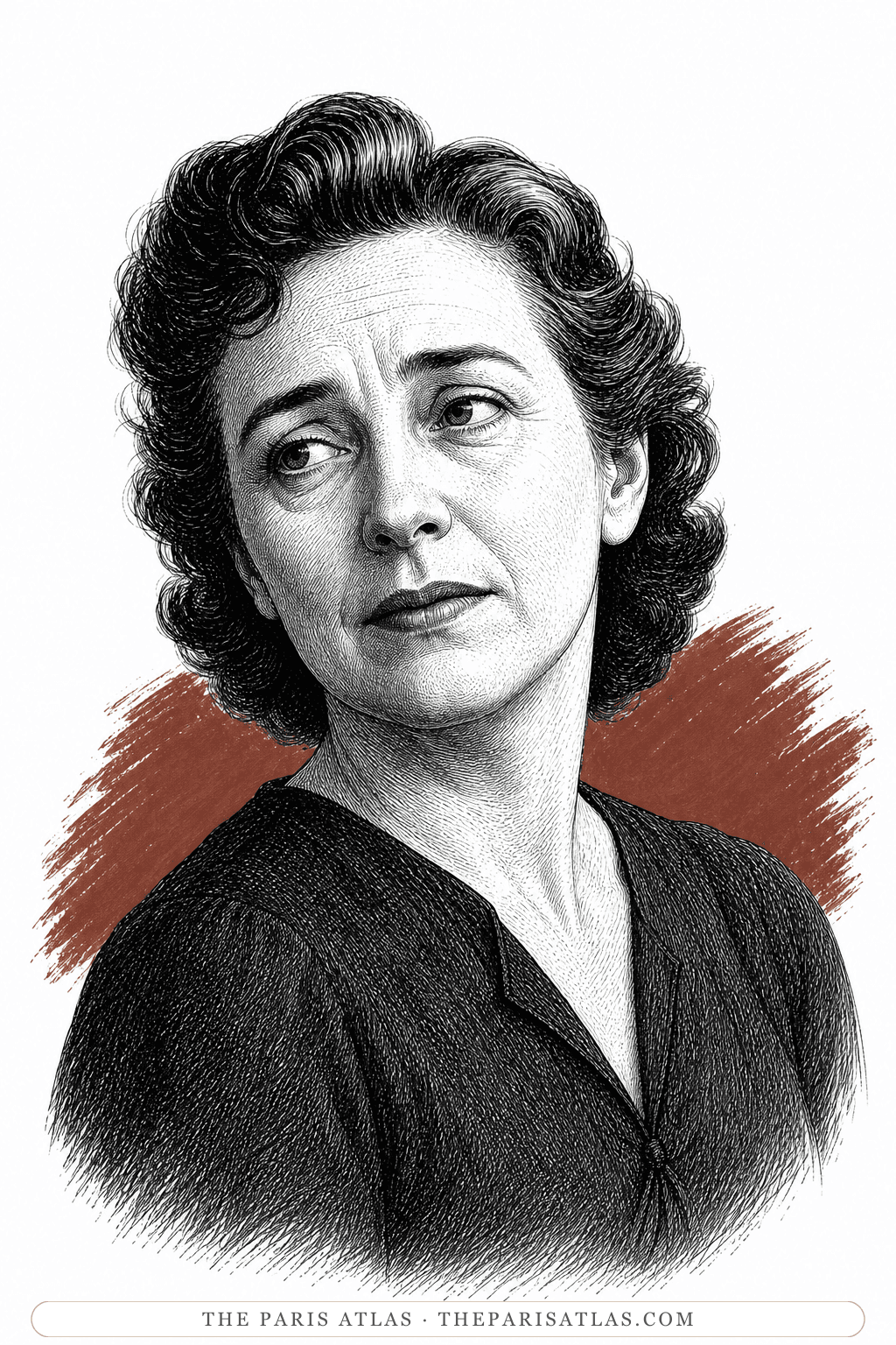 Illustrated portrait of Betty