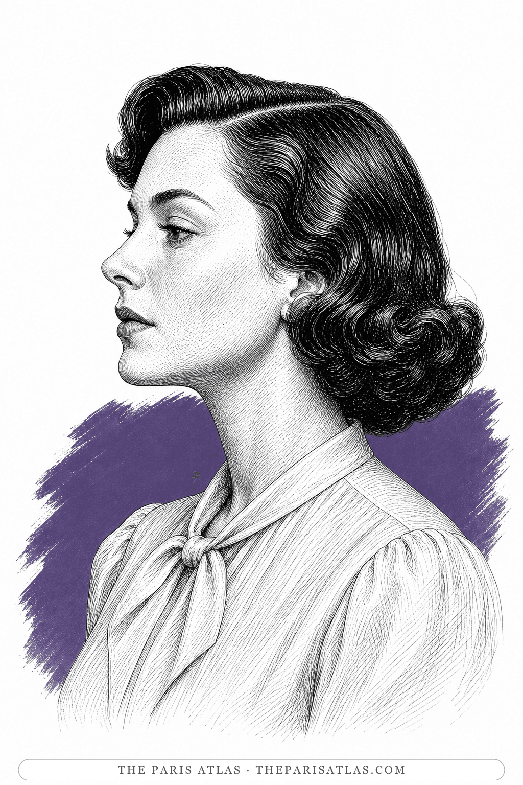 Illustrated portrait of Joyce