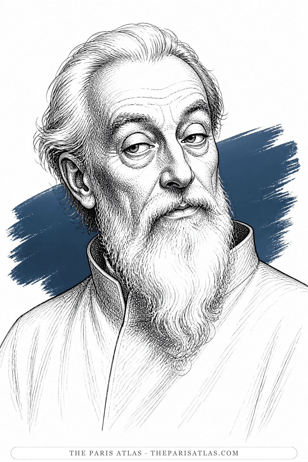 Illustrated portrait of God