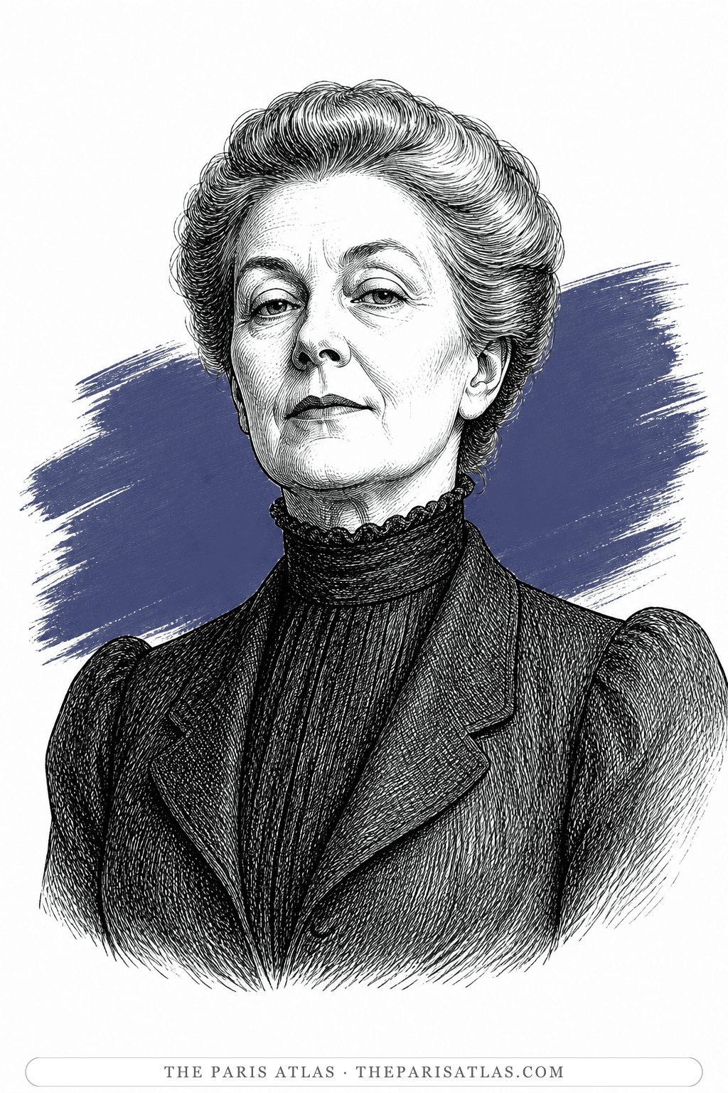 Illustrated portrait of Madame Punais