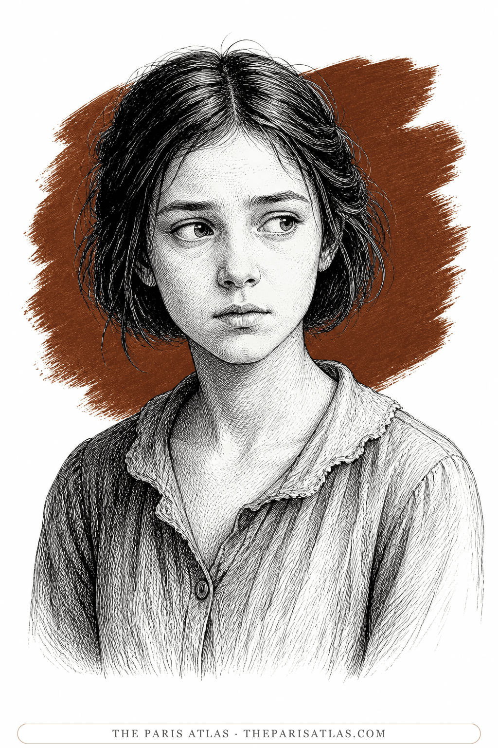 Illustrated portrait of Colette