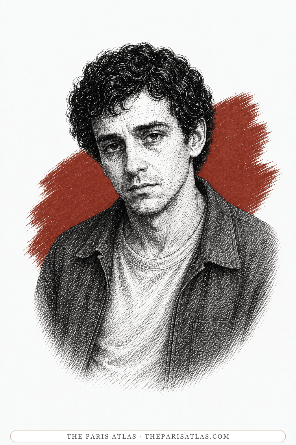 Illustrated portrait of Harry Goldfarb