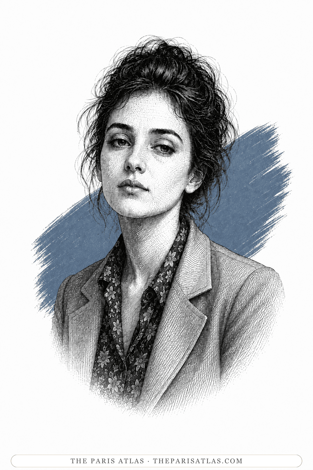 Illustrated portrait of Marion Silver