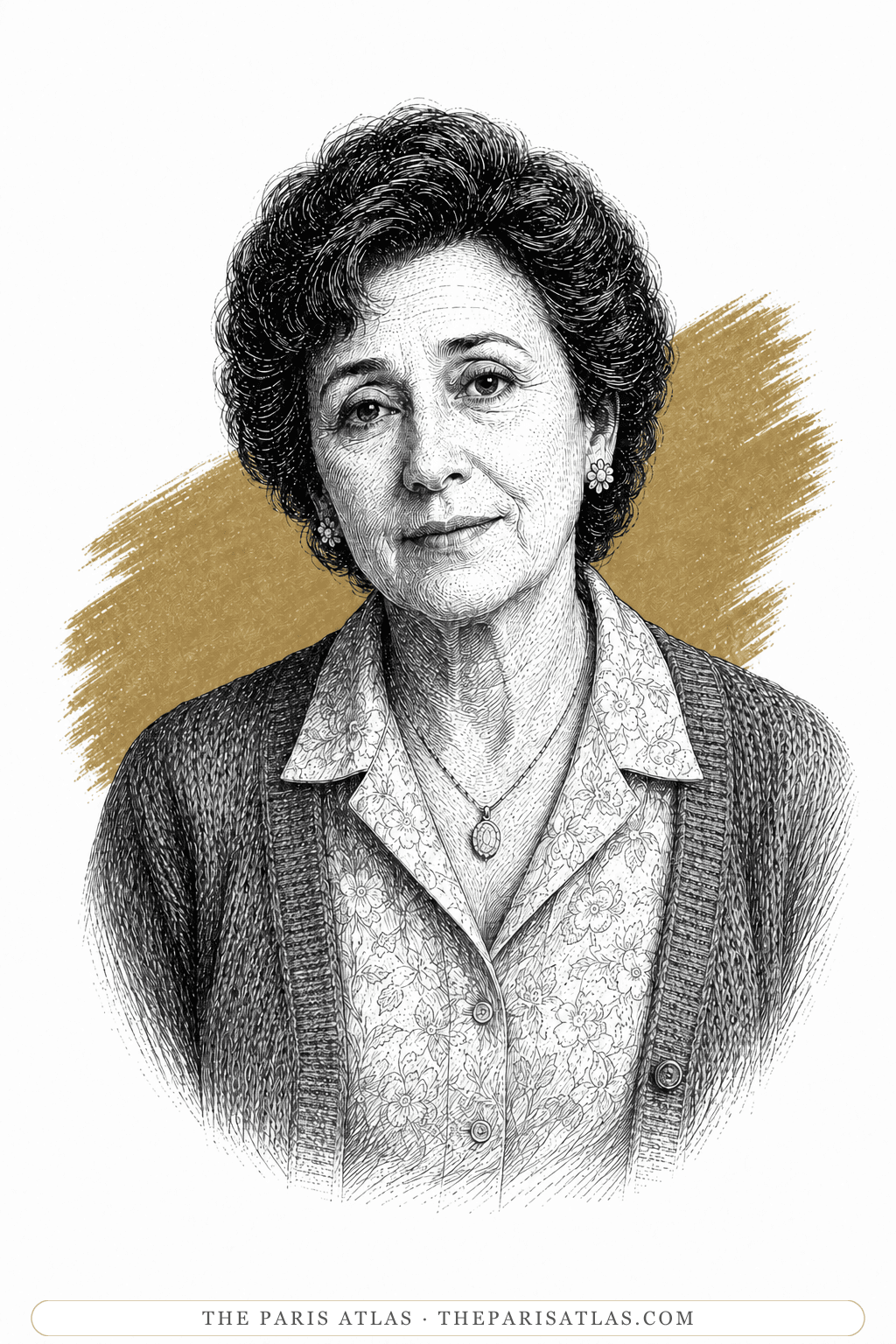 Illustrated portrait of Sara Goldfarb
