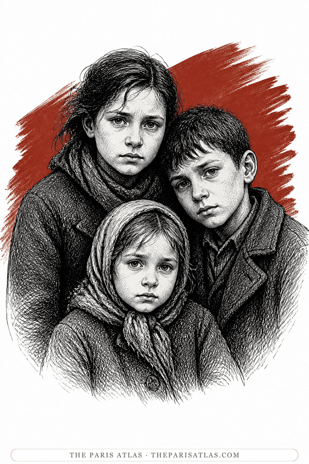 Illustrated portrait of The children