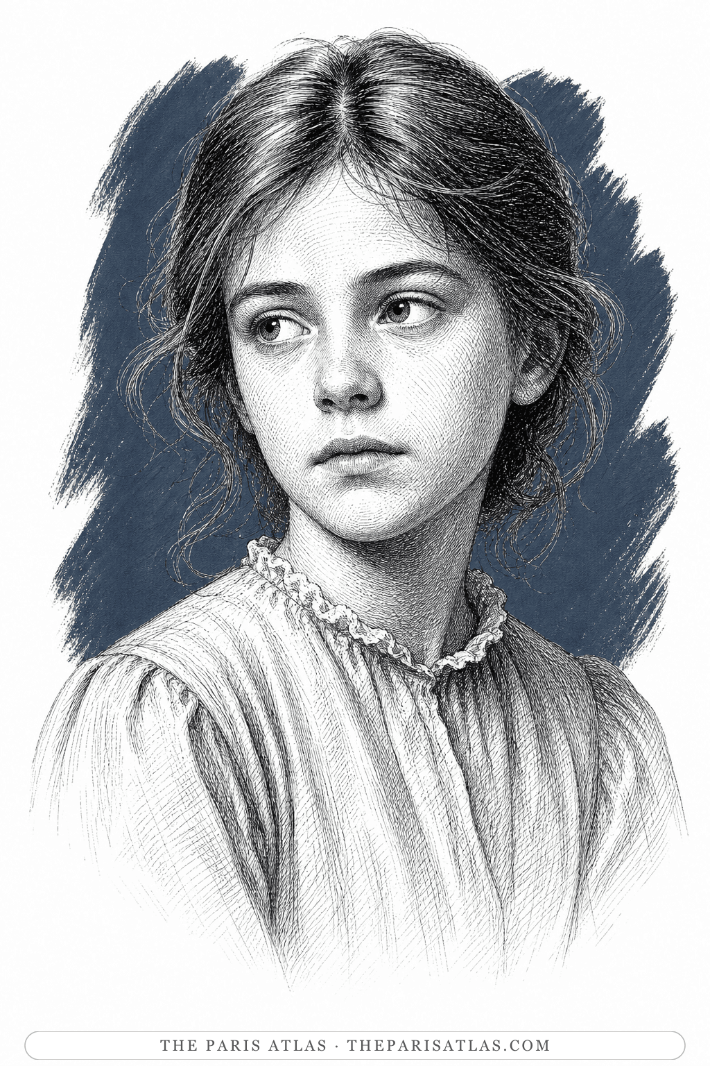 Illustrated portrait of Julie