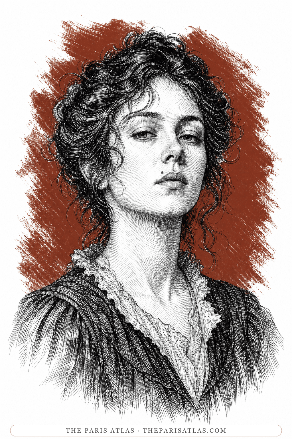 Illustrated portrait of Kate-Careless