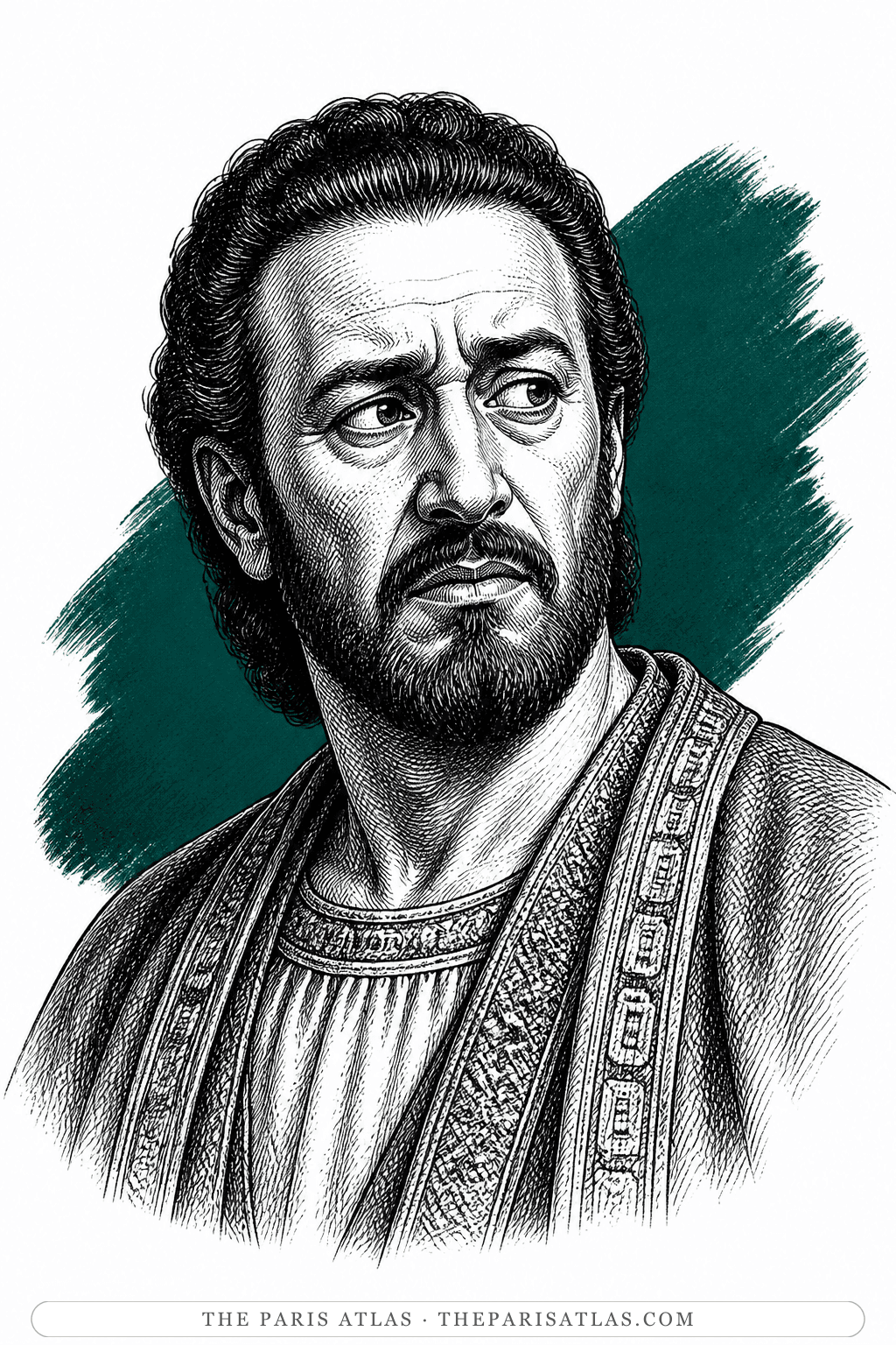 Illustrated portrait of Herod Antipas