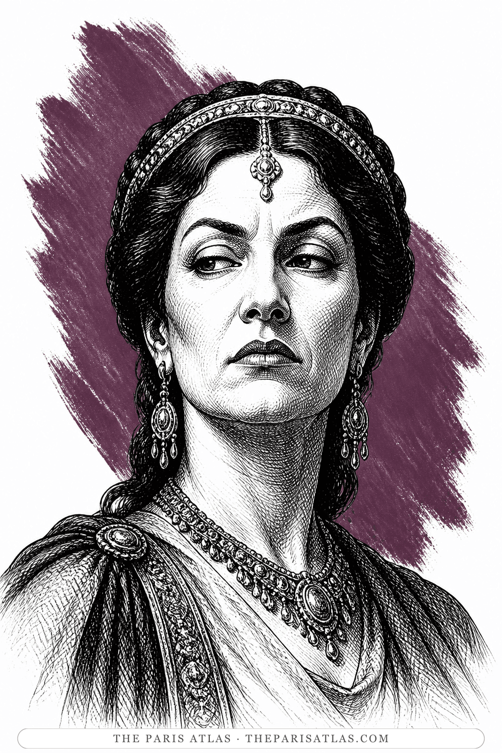 Illustrated portrait of Herodias