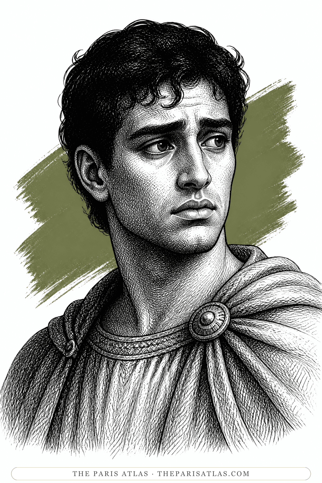 Illustrated portrait of Narraboth