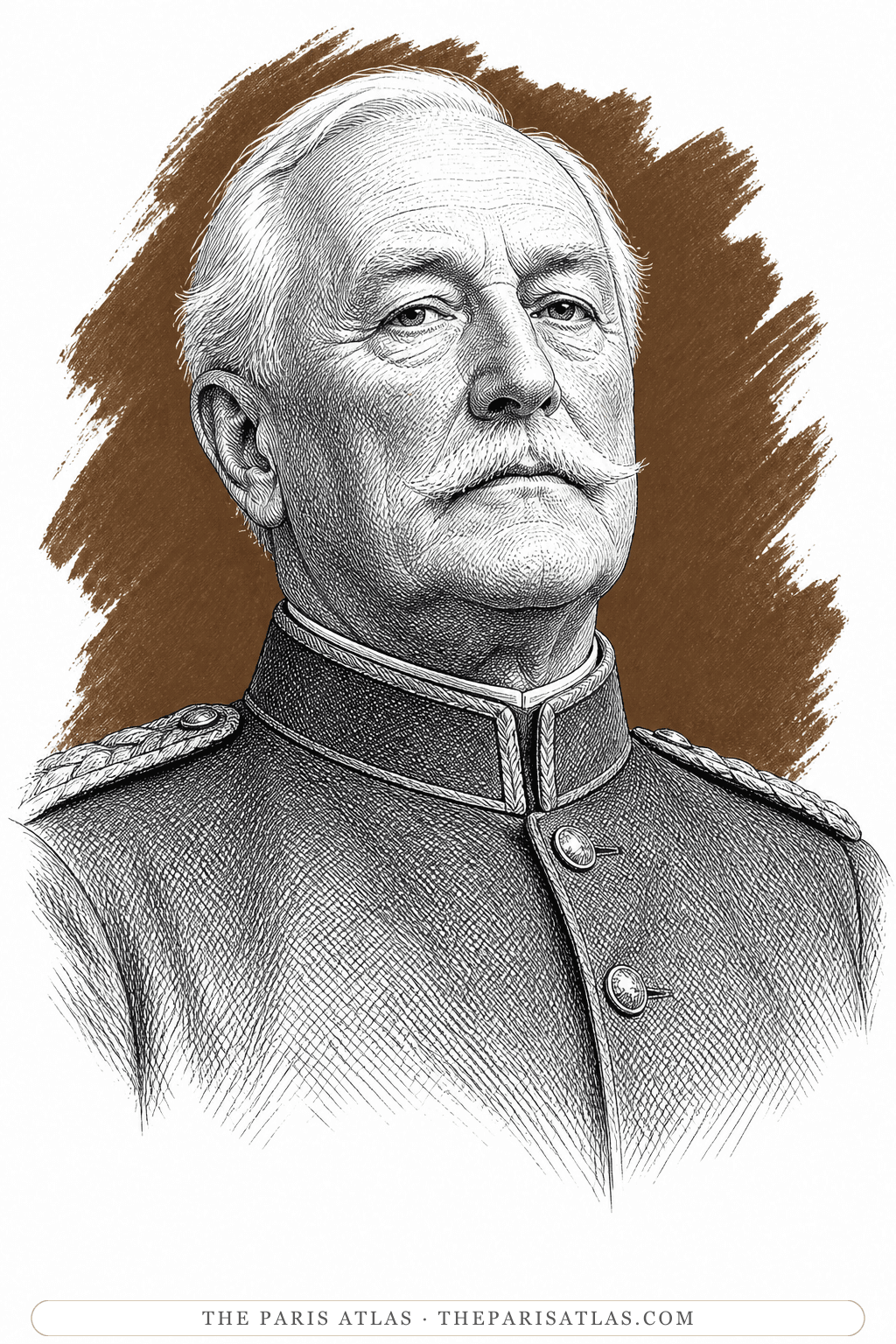 Illustrated portrait of General Lord Edward Campion