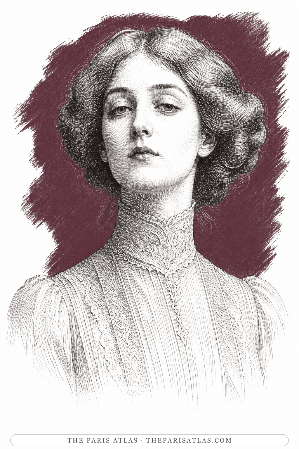 Illustrated portrait of Sylvia Tietjens