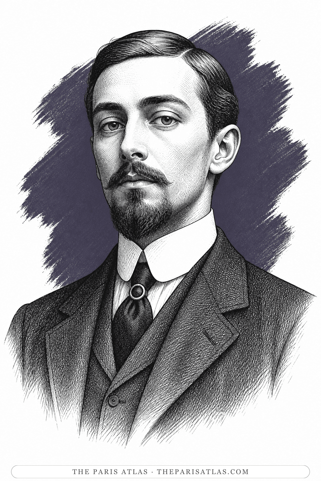 Illustrated portrait of Vincent Macmaster