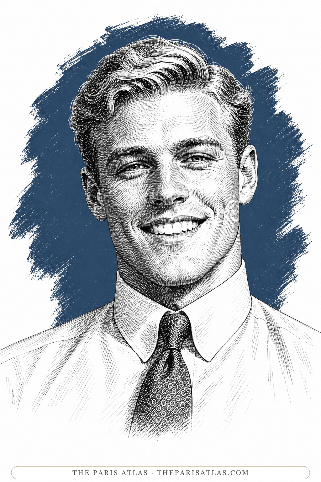 Illustrated portrait of Philip Dean